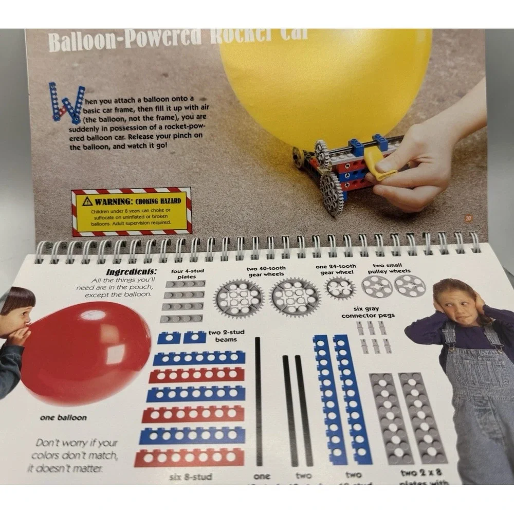 LEGO Crazy Action Contraptions Book‎ Only Klutz 1998 Don Rathjen Spiral